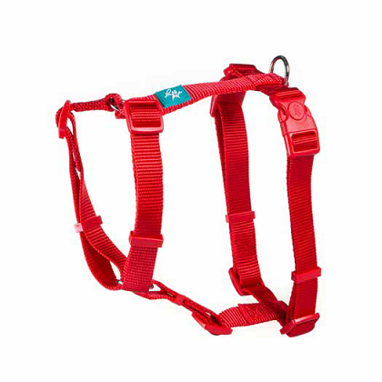 [CGM17013] LEO PET ARNÉS H EN NYLON ROJO M 2,0 x 55-76 CM GROSOR 2,2 MM
