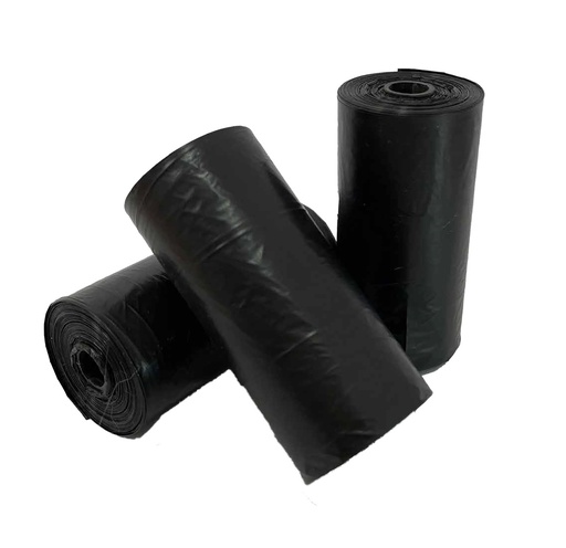 [819827] LEO PET BOLSAS PARA EXCREMENTOS DE PERRO NEGRAS 4 Y 8 ROLLOS 