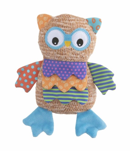 [GH952501] LEO PET BÚHO MULTICOLOR EN TELA Y PELUCHE