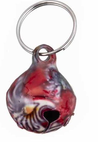 [K83203] LEO PET CASCABEL PARA GATOS COLOREADA A MANO 1 CM