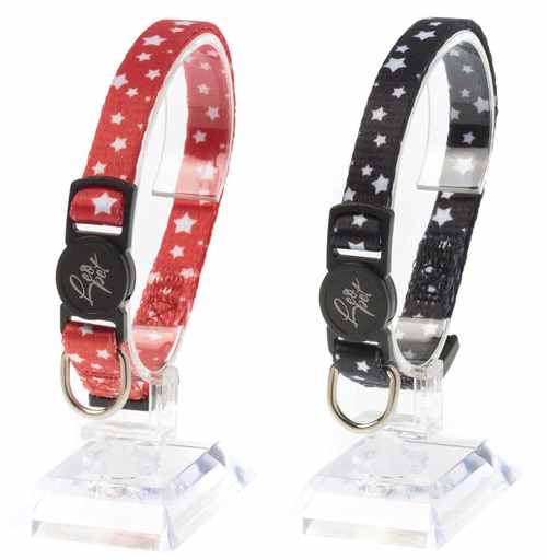 [CGC023] LEO PET COLLAR GATO ESTAMPADO ESTRELLAS COLOR VARIADO