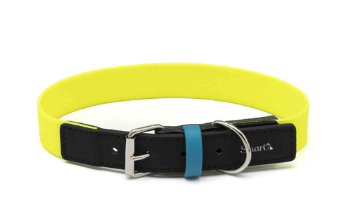 [SM23.45Y] LEO PET COLLAR PVC AMARILLO 45X2,5 CM