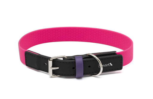 [SM23.45F] LEO PET COLLAR PVC FUCSIA 45X2,5 CM