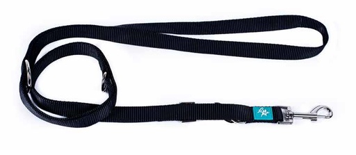 [CGM16005] LEO PET CORREA DE ENTRENAMIENTO EN NYLON NEGRO 2,5 x 300CM GROSOR 2,2 MM