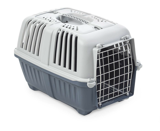 [S01140300] LEO PET TRANSPORTIN "PRATIKO" CON PUERTA DE HIERRO GRANDE 59'5x39'5x40CM