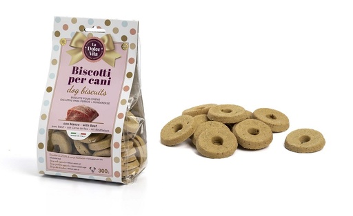 [LDVMA1] LEO PET GALLETAS DE CARNE DE TERNERA BOLSA 300 GR (8 UND.)