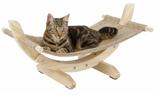 [K81559] LEO PET HAMACA SIESTA CON BASE DE LINO 2.0 61X37X29CM