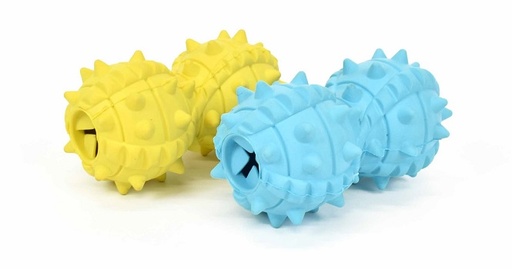 [GHP122] LEO PET MANUBRIO DENTAL "BOUNCE" GOMMA COLORES SURTIDOS 9,5 CM