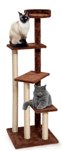 [TG765703] LEO PET RASCADOR "MAIORI" MARRÓN 50X50X145 CM