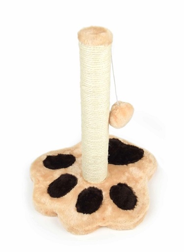 [TG526354] LEO PET RASCADOR GATO "ZAMPA" BEIGE Y MARRÓN 35 CM