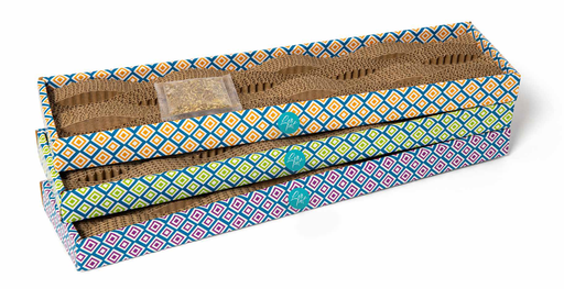 [TG765659] LEO PET RASCADOR GATO WAVES CARTÓN 46x12x4 CM (5 UND) Descuento 15% Hasta fin existencias.