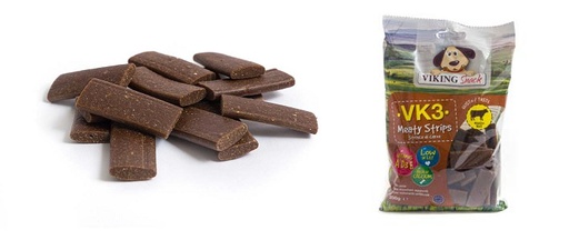 [VK0003] LEO PET SNACK MEATY STRIPS 200gr (12 UND.)