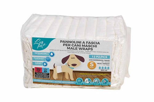 [TAFS01] LEO PET WRAPS MACHO 12PZ MIS.S Ø28-43/3-7 KG