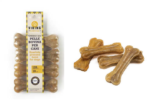[VK0201] LEO PET HUESO PRENSADO 10 CM (BOLSA 4 UND.)