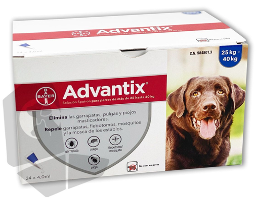 [3020010] ADVANTIX 24 X 4ML (De 25KG A 40KG)