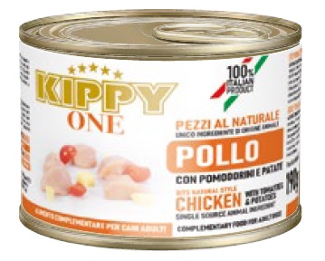 [2498] KIPPY ONE ESTOFADO POLLO CON TOMATES Y PATATAS 190GR (24 UND.)   