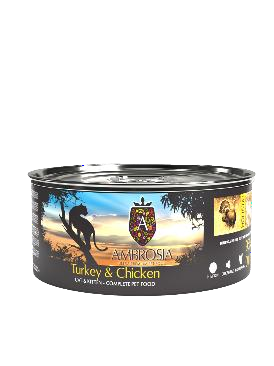 [5214001832583] AMBROSIA CAT KITTEN LATA PAVO & POLLO 150GR 