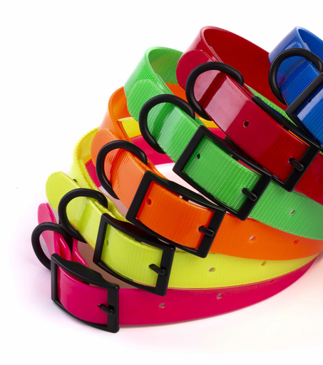 [CGM10042] LEO PET COLLAR REFLECTANTE DE BIOTHANE PARA PERRO FUCSIA NEON 2,5x60CM 